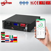Batterie LiFePO4 pour stockage d'énergie solaire hors réseau, 5 kWh, 10 kWh, 48 V, 100 Ah, 200 Ah, 300 Ah, pour serveur de stockage d'énergie domestique
