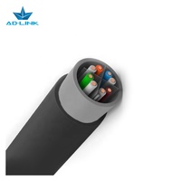 Câble Réseau SFTP Blindé Cat6 Noir Fibre Optique Cuivre Nu Solide Extérieur PE 1000ft 305m 100m 23AWG Bobine en Bois Certifié CE