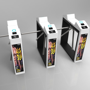 Ba cánh tay RFID và vân tay Tripod <span class=keywords><strong>turnstile</strong></span> eo chiều cao kiểm soát truy cập cho phòng tập thể dục sân vận động ngoài trời hồ bơi - Product Image 3
