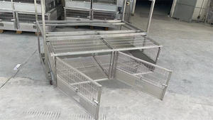 Gabbia per allevamento di conigli in acciaio inossidabile per alloggiamento di animali da laboratorio-attrezzature per strutture di ricerca durevoli e igieniche - Product Image 2