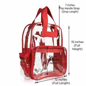 Custom Logo <b>Clear</b> PVC <b>Backpack</b> Manufacturer Lightweight Transparent <b>Backpacks</b> - Product Image 5