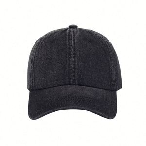 Casquettes de baseball personnalisées en gros, casquettes en jean bleu clair sur mesure, casquettes de baseball en denim - Product Image 4