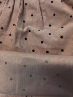 Tissu de chemise en velours côtelé 100 % coton de qualité supérieure, imprimé à pois, 21 Wales, anti-boulochage, poids moyen, pour filles et garçons