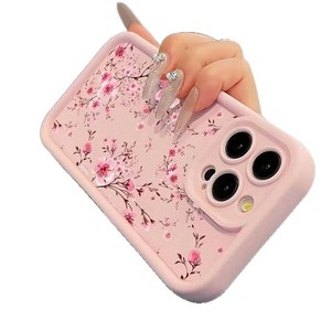 Coque de téléphone portable antichoc motif fleurs de prunier roses pour <span class=keywords><strong>iPhone</strong></span> 16 Plus 17 Air Pro Max - Product Image 6