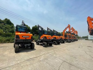 Usato DOOSAN 60W DX60W Mini escavatore a ruote 6 Ton anfibio Doosan ruota escavatore per la vendita con buone condizioni - Product Image 5