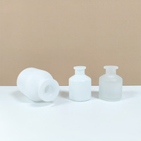 Flacon en verre dépoli mat de luxe personnalisé 150ml/200ml pour parfum, huile essentielle, diffuseur à bâtonnets, ouverture facile, parfum d'ambiance