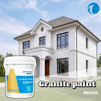 Revêtement liquide effet pierre granitique acrylique avec application par pulvérisation pour façade de bâtiment en climat chaud