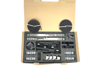 Herrajes para Puertas Corredizas de Aluminio Delgadas con Cierre Suave Doble Sincronizado de 80 kg y 3 Puertas - Product Image 3