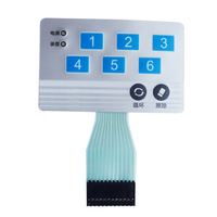 WXD SMD PET Circuit Switch Film Screen Printing Membrane Button Panel Keyboard Type