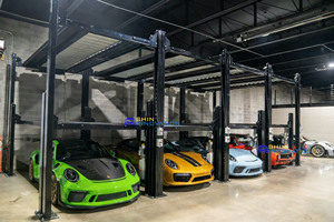 Elevador Hidráulico de Estacionamiento de 3 Niveles para 3 Autos con Apilador de Autos, Capacidad de Carga de 2700 kg + 3600 kg para Uso Doméstico - Product Image 2