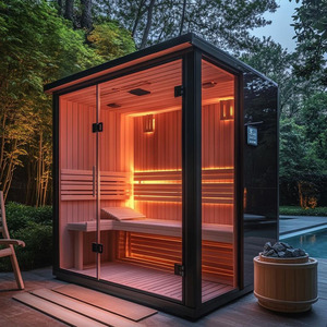 Sauna de Estilo Personalizado, Casa de Sauna, Sauna Exterior, Sauna Cúbica para 4-6 Personas - Product Image 5