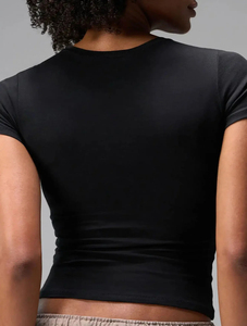OEM Short Sleeve Fitted Crew Neck 95% Cotton 5% Spandex <strong>t</strong> <strong>Shirt</strong> for <strong>Women</strong> 2026 - Product Image 5