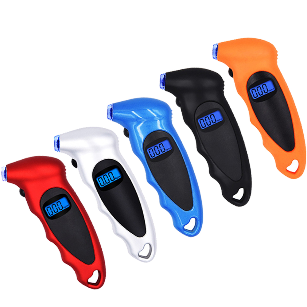 Высокоточный датчик давления в автомобильных шинах с подсветкой, цифровой измеритель давления в шинах с ЖК-дисплеем