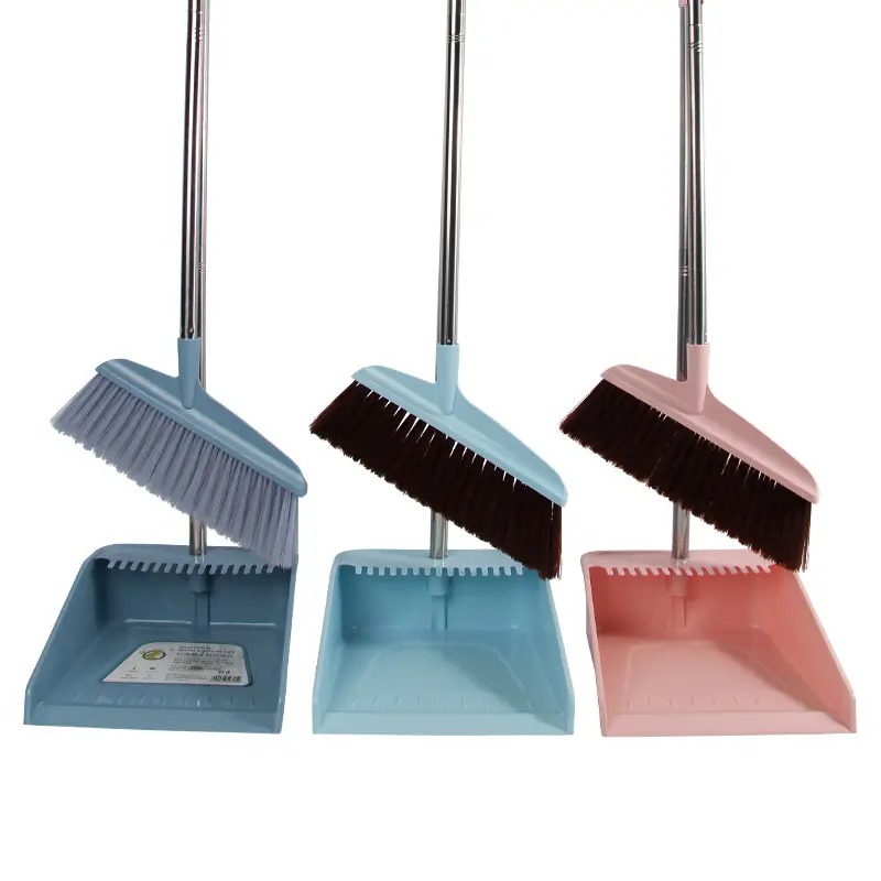 Sweeper dustpan combo set capelli morbidi scopa per uso domestico capelli antiaderenti scopa singola pugno di skips spazzare e raschiare