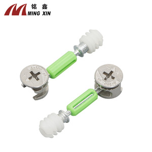 Conector Tres en Uno Ming Xin A6 de Aleación de Níquel y Zinc para Muebles - Product Image 1