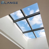LANGE Fenêtre de toit isolée en aluminium à rupture de pont thermique moderne, à double vitrage, écoénergétique, certifiée NFRC pour maison
