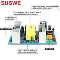 Carte d'alimentation à découpage 48V 4A 192W, module d'alimentation universel AC-DC 100-240V vers DC
