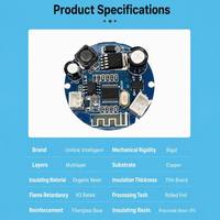 Carte de contrôle audio intelligente AI BLE PCBA, carte de circuit imprimé personnalisée pour haut-parleur AI, solution matérielle audio PCBA