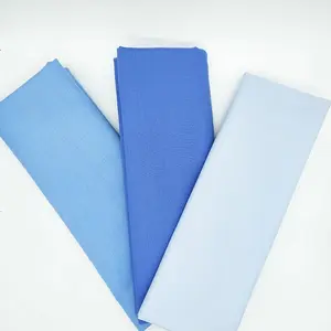 Çin üretimi TC 65/35 80/20 düz dokuma % 65% Polyester % 35% pamuk katı boyalı cebe astar kumaş doktor hemşire için