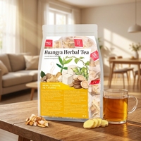 Thé Herbal Huangya en Gros, Poria Codonopsis, Racine de Gingembre, Minceur Naturelle, Détox, Perte de Poids, Ventre Plat, OEM/ODM, Marque Privée