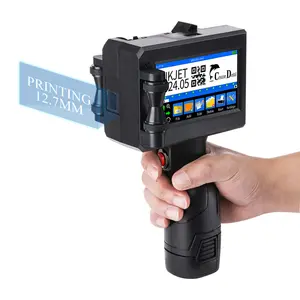 Handjet Printer Groot Grootformaat Dtg Logo 12.7Mm Handheld Inkjetprinter Voor Industrieel Gebied