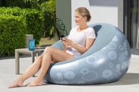 Canapé gonflable pliable Bestway 75052 - Confortable pour une utilisation en intérieur/extérieur, idéal pour la chambre à coucher et le camping