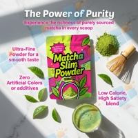 Poudre de Matcha Minceur Marque Blanche 100% Naturelle, Boisson au Thé Vert, Remplacement de Repas pour le Remodelage Corporel, Soutien à la Santé Intestinale et au Métabolisme