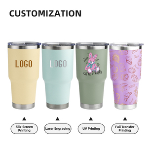 Oem 30 oz thép không gỉ cốc cà phê Leak-proof cách nhiệt nhiệt 30 oz Tumbler xe du lịch cầm tay cốc cà phê - Product Image 6