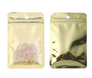 Sacs refermables de différentes couleurs métalliques, sacs refermables colorés pour bijoux ou aliments, sacs auto-scellants pour maquillage avec face transparente - Product Image 2
