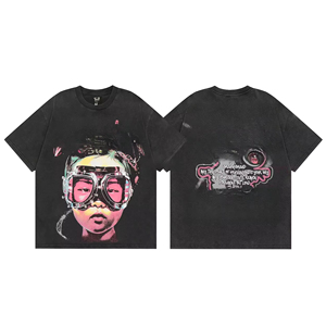 ผู้ผลิตเสื้อยืดคุณภาพสูง เสื้อยืดผ้าฝ้ายแท้ 100% คุณภาพสูงสำหรับผู้ชาย เสื้อยืดเปล่าไซส์ใหญ่สำหรับผู้ชาย - Product Image 5