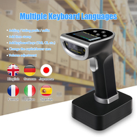 Lector de código de barras 2D inalámbrico 2,4G y Bluetooth manos libres opcional multicolor Escáner de código Qr de detección automática
