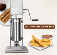 Professionele Churrosmachine Handleiding RVS 3L 5L 7L 10L 15L Spaanse Churro Maker Commerciële Latijnse Fruit Extruder Klein