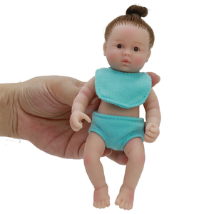 Muñecas Bebé Reborn <span class=keywords><strong>Miniatura</strong></span> <span class=keywords><strong>de</strong></span> 6 Pulgadas, Cuerpo Completo <span class=keywords><strong>de</strong></span> <span class=keywords><strong>Silicona</strong></span> con Piel Suave, Muñecas Realistas <span class=keywords><strong>de</strong></span> Recién Nacido, Estilo <span class=keywords><strong>Mini</strong></span> Juguete - Product Image 2