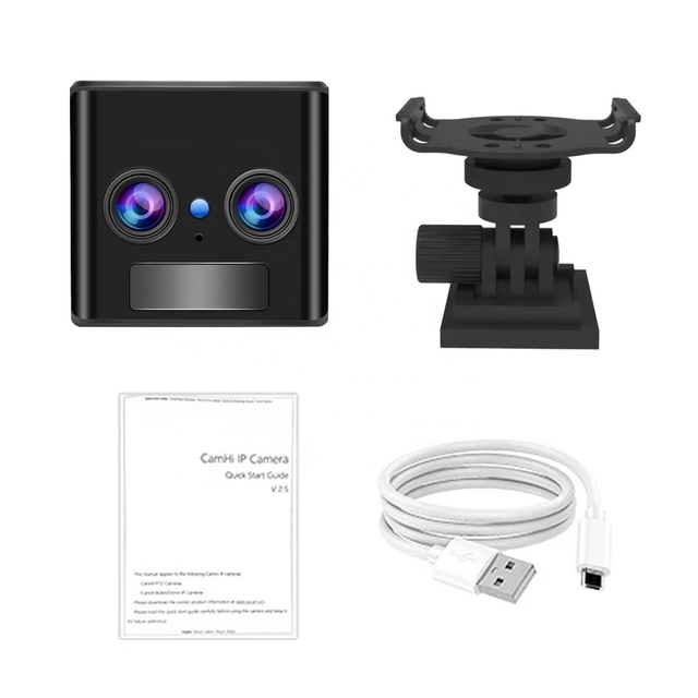 5MP 4G Mini Wireless Camera 3000mAh IR Night Vision 6-Zoom PIR Motion Detection Baby Monitor with MicroSD Support OKam App