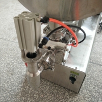 Machine de remplissage semi-automatique à piston pour liquides, remplisseuse quantitative pour sauce chili, sauce bœuf, beurre de cacahuète, vinaigrette, ketchup