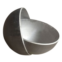 JN Brand AISI Standard 304 Grade Acier inoxydable Demi-sphère 200mm 3mm d'épaisseur Poli Plaqué Demi-boules rondes
