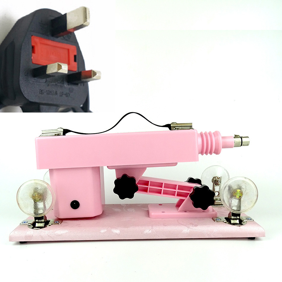 Pink British standard plug