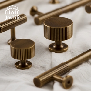 Tiradores de Gabinete de Bronce Antiguo, Tiradores Pequeños para Cajones, Herrajes de Latón Macizo Estilo Campestre Francés para Armario, Cocina Vintage - Product Image 3