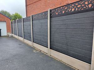 Venta al por mayor de fábrica: Postes de aluminio de alta calidad resistentes a la intemperie y cercas de WPC con enrejado de WPC - Product Image 3