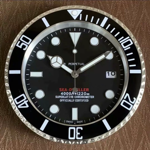 Reloj de Pared Creativo de Metal de 14 Pulgadas, Diseño Contemporáneo <span class=keywords><strong>para</strong></span> Decoración del Hogar, Movimiento de Cuarzo - Product Image 2