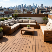 Planches de terrasse en composite co-extrudé recyclable pour la construction écologique