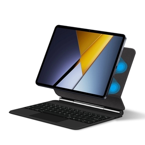 Funda de Lujo con Teclado Magnético para Xiaomi Poco Pad X1 de 11.2 Pulgadas, Funda Protectora de Cuero PU para Tablet - Product Image 1