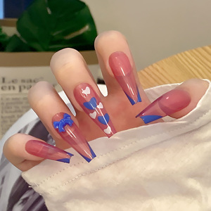 Faux Ongles Artificiels à Pression de Luxe, Couleur Unie Courte, Couverture Complète, Marque Privée, Vente en Gros pour Doigt, 24 Pièces - Product Image 1