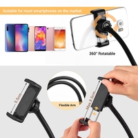 Andoer 3.5 pouces Clip-On Mini USB Ring Light Fill-in Lamp Dual 3 Modes d'éclairage Dimmable Flexible Arms Design Ring Light
