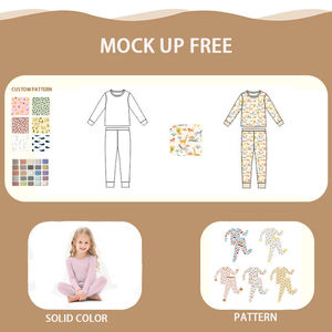 Personalizado 95% bambú 5% viscosa niños camisas <span class=keywords><strong>de</strong></span> manga larga pantalones Jogger dos piezas <span class=keywords><strong>pijamas</strong></span> conjuntos <span class=keywords><strong>pijamas</strong></span> <span class=keywords><strong>de</strong></span> bambú para niñas bebés - Product Image 4