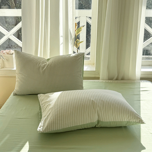 Parure <span class=keywords><strong>de</strong></span> <span class=keywords><strong>lit</strong></span> matelassée en coton lavé, <span class=keywords><strong>taille</strong></span> King Size, motif rayé, par le fabricant d'usine - Product Image 5
