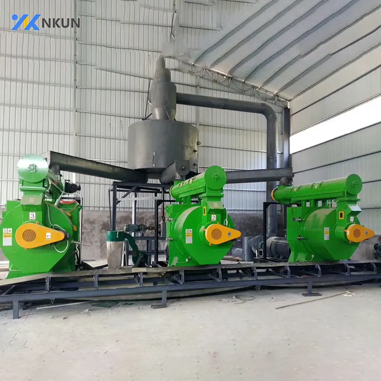 Complete Wood Pellet Production line with Various Capacities Wooden Pellets Making Machine factory price