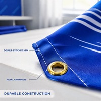 Drapeaux suspendus personnalisés en sublimation 3x5 pieds, vente en gros, drapeau en polyester durable et écologique avec mât en aluminium, bannière extérieure