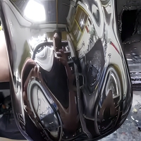 Peinture en aérosol métallisée effet chrome miroir, revêtement liquide, finition argent réfléchissant pour meubles, appareils électroménagers, plastique, usage électrique