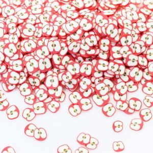 Tranches de pommes en argile polymère mignonnes pour l'artisanat, la décoration de téléphone, le scrapbooking DIY - Product Image 3